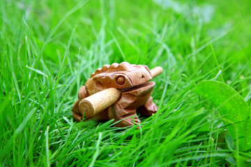 Handmade wealthy frog