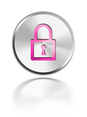 verschlüsselt icon button aqua silver