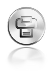 button aqua icon print