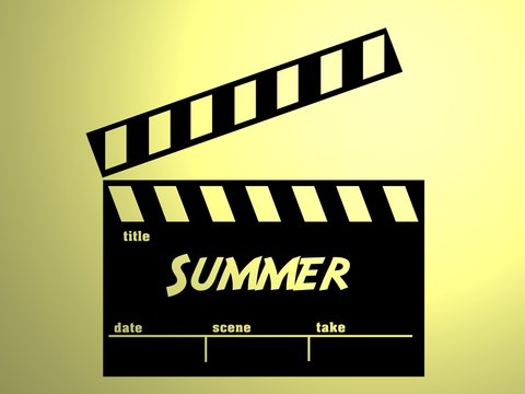 Summer slate, claqueta verano.