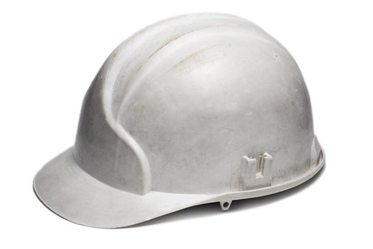 Casco de obra aislado