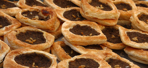 Lebanese meat pies (sfeeha)