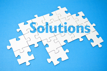 Fototapeta premium Puzzle mit Solutions