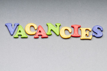 Employment concept with words  on background