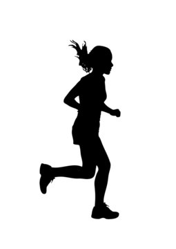 Runner silhouette