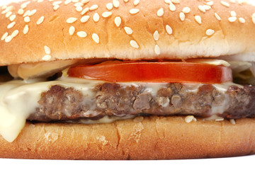hamburger close-up