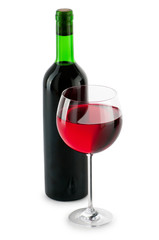 Wine concept with gradient background