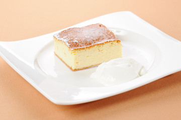 Baked pudding from cottage cheese