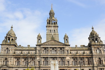 Fototapeta na wymiar Glasgower Rathaus