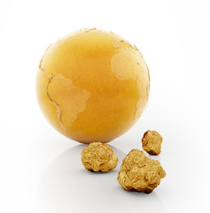 Gold trading concept