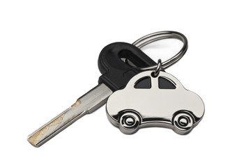 Isolated Key on White with Clipping Path