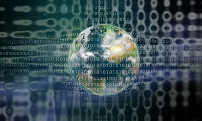 Earth in a digital computing grid