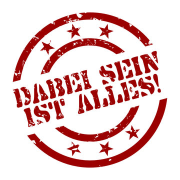 stempe dabei sein ist alles! I