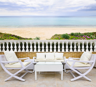 Patio With Beach View