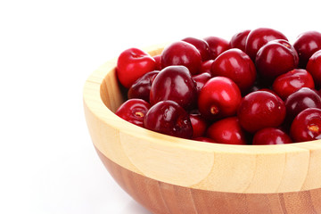 cherries isolated on white background