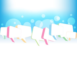 Social network Speech bubbles
