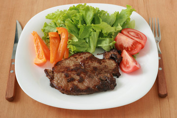 fried beef with vegetables