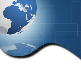Background with Earth globe