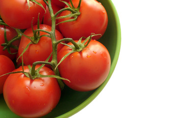closeup fresh tomatoes