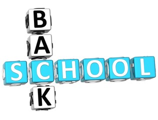 3D Back School Crossword