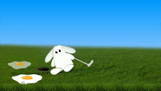 Buona Pasqua! Hase Golf Golfei in Italian