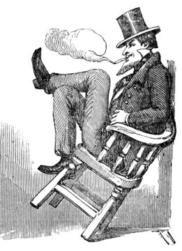 Taking an after dinner whiff