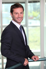 Fototapeta premium Smiling businessman