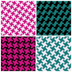 Abstract Houndstooth Patterns