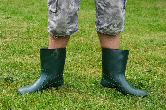 Gumowe obuwie ogrodnika