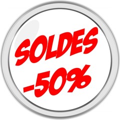 BOUTON SOLDES -50%
