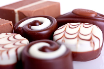 viele pralinen