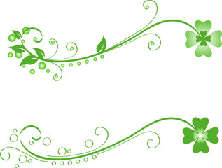 Obraz premium zwei kleeblätter