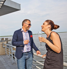 Young couple outdoors