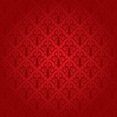 vector damask seamless background