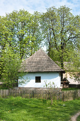 Fototapeta na wymiar Farm House Of Traditional Romanian Village