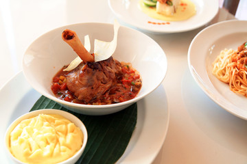 lemb leg meat asian food