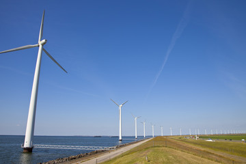 Mills at dutch dike