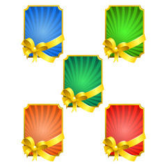 decorative frames with ribbons