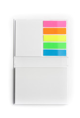 Obraz premium Notepad with colorful sticky notes