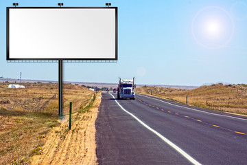 Hot day on the interstate road