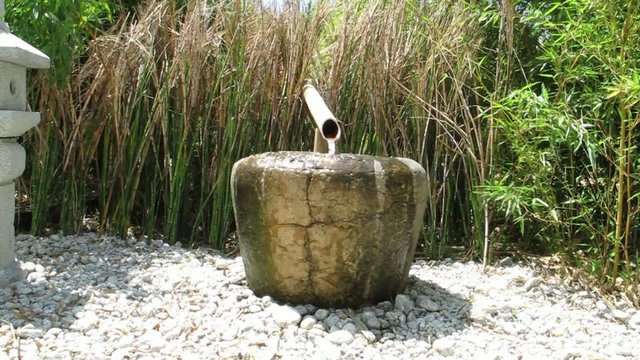 petite souce de jardin d&eacute;corative