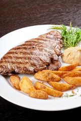 Juicy beef steak