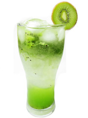 alcoholic cocktail with kiwi sage romance