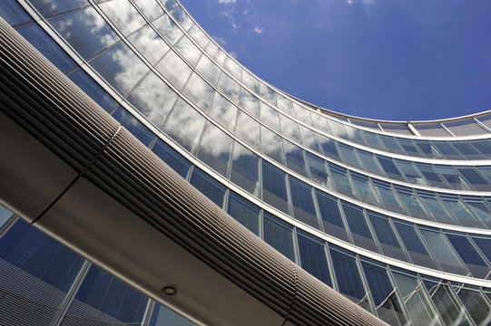 Fototapeta Detail of modern building in Warsaw