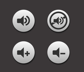 Simple web Music icon set