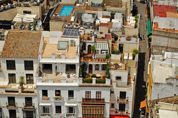 Urban living in central Seville in Spain 