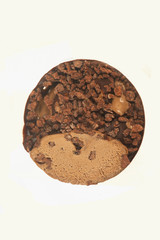 Frozen chocolate ice cream