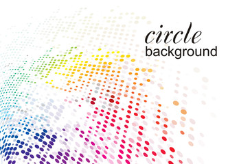 abstract halftone circle background