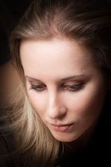Fototapeta premium Portrait of a young pretty girl