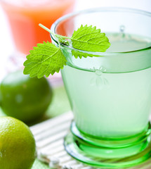 Lime juice with lemon mint